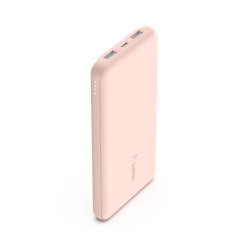 Cargador Portátil Belkin Power Bank BoostCharge BPB011BTRG, 10.000mAh, Rosa/Dorado 
