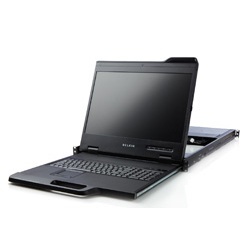 Belkin Consola para Rack con KVM de 8 Puertos, Pantalla LCD 19'' (F1DC108H) 