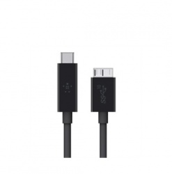 Belkin Cable USB 3.1, USB C Macho - Micro USB B Macho, 90cm, Negro 