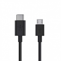 Belkin Cable USB 2.0, USB C Macho - Micro USB A Macho, 1.83 Metros, Negro 