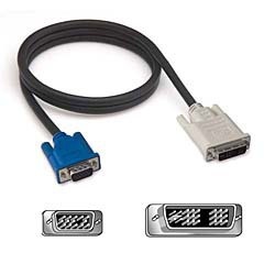 Belkin Cable DVI-I Macho - VGA (D-Sub) Macho, 3 Metros, Negro 