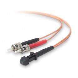 Belkin Cable Fibra Óptica Multimodo OFC MT-RJ Macho - ST Macho, 62.5/125µm, 3 Metros, Naranja 