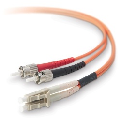 Belkin Cable Fibra Óptica Multimodo OS1 2x LC/PC Macho - 2x LC/PC Macho, 62.5/125µm, 15 Metros, Naranja 