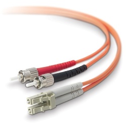 Belkin Cable Fibra Óptica Dúplex OM2 2x LC/PC Macho - 2x LC/PC Macho, 50/125µm, 15 Metros, Naranja 