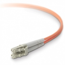 Belkin Cable Fibra Óptica Duplex LC Macho - LC Macho, 50/125, 1 Metro, Naranja 