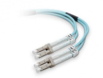 Belkin Cable Fibra Óptica Duplex 2x LC Macho - 2x LC Macho, 50/125, 1 Metro, Azul 