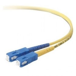 Belkin Cable Fibra Óptica Monomodo OFC SC Macho - SC Macho, 8.3/125µm, 15 Metros, Amarillo 