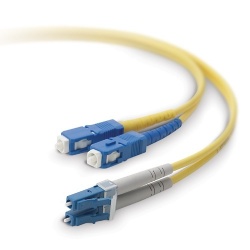 Belkin Cable Fibra Óptica Monomodo OFC LC Macho - SC Macho, 8.3/125µm, 5 Metros, Amarillo 