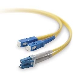 Belkin Cable Fibra Óptica Monomodo OFC LC Macho - SC Macho, 8.3/125µm, 15 Metros, Amarillo 
