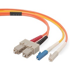 Belkin Cable Fibra Óptica Monomodo SC Macho - LC Macho, 62.5/125µm, 5 Metros, Naranja 
