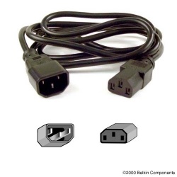 Belkin Cable de Poder C13 Acoplador Macho - C13 Acoplador Hembra, 1.5 Metros, Negro 