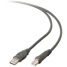 Belkin Cable USB 2.0, USB A Macho - USB B Macho, 4.8 Metros, Gris 