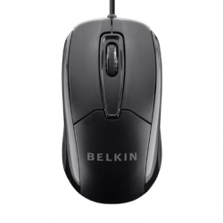 Belkin Mouse Óptico F5M010QBLK, Alámbrico, USB, 800DPI, Negro 