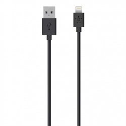 Belkin Cable MIXIT↑ USB Macho - Apple Lightning Macho, 1.22 Metros, Negro, para iPhone 5, iPod touch5, iPad5 