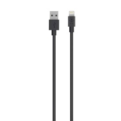 Belkin Cable USB A Macho - Lightning Macho, 2 Metros, Negro 
