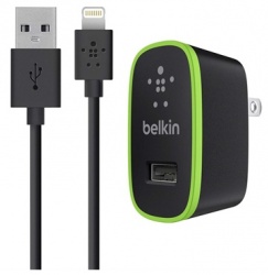 Belkin Cargador Lightning Macho - USB A Macho, Negro, para iPod/iPhone/iPad 