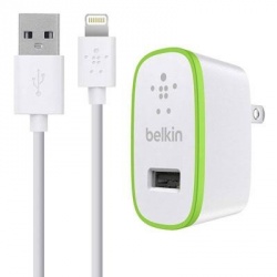 Belkin Kit de Cargador, 10W, 21.A, Blanco/Verde, para iPhone/iPad 
