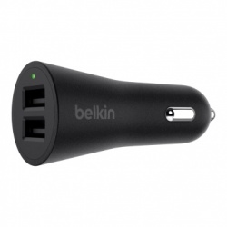 Belkin Cargador de Auto BOOST↑UP, 2.4A, 2x USB 2.0, Negro 