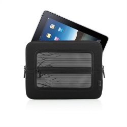 Belkin Funda de Neopreno Vue Sleeve para iPad, Negro/Blanco 