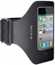 Belkin Funda ProFit Armband para iPhone 4, Negro 