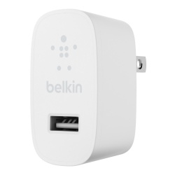 Belkin Cargador de Pared WCA002DQWH, 12W, 1x USB 2.0, Blanco 