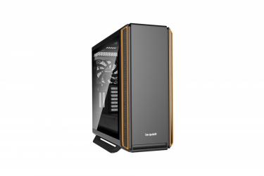 Gabinete be quiet! Silent Base 801 con Ventana, Midi-Tower, ATX/EATX/Micro-ATX/Mini-ITX, USB 2.0/3.1, sin Fuente, Negro/Naranja 