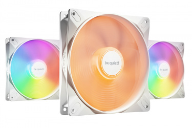 Ventilador be quiet! LIGHT WINGS LX, 3x 140mm, 1800RPM, RGB, Blanco 