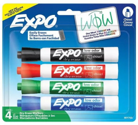 Berol Plumones 80174A, Multicolor, 4 Piezas 