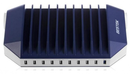 Bestek Estación de Carga MRU110U, 10 USB-A, 125V, 66W 