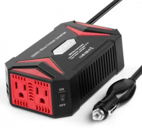 Bestek Inversor de Corriente MRZ3011HU, 300W, Entrada 15V, Salida 120V,  2 Contactos 