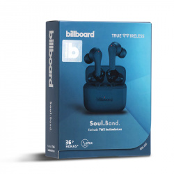 Billboard Audífonos Intrauriculares con Micrófono Soul Band, Bluetooth, Inalámbrico, Azul 
