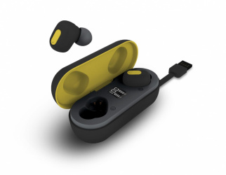 Billboard Audífonos Intrauriculares con Micrófono Summer, Bluetooth, Inalámbrico, Negro/Amarillo 