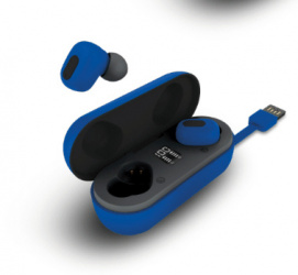 Billboard Audífonos Intrauriculares con Micrófono Summer, Bluetooth, Inalámbrico, Azul 