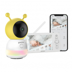 Binden Cámara para Bebé Ru Ru, Inalámbrico - incluye Monitor 