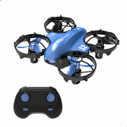 Binden Mini Drone Recreativo para Niños y Principiantes, 4 Rotores, hasta 50 Metros, Azul 