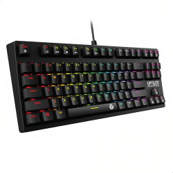 Teclado Gamer Binden MK872 RGB, Teclado Mecánico, Switch Blue, Alámbrico, Negro (Inglés) 