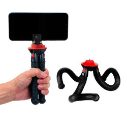 Binden Tripie Ufo Mini, 17cm, Negro/Rojo 