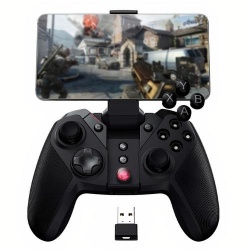 Binden Gamepad G4 PRO, Inalámbrico/Alámbrico, Bluetooth/USB, Negro 