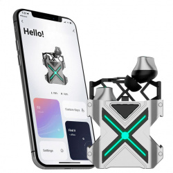 Binden Audífonos Intrauriculares Gamer Dark Punk, Inalámbrico, Bluetooth, Plata 