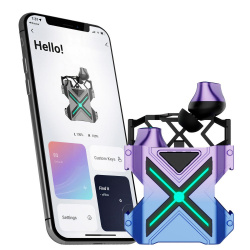 Binden Audífonos Intrauriculares Gamer Dark Punk, Inalámbrico, Bluetooth, Púrpura 