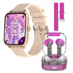 Binden Smartwatch ERACOLORS, Android/iOS, Rosa 