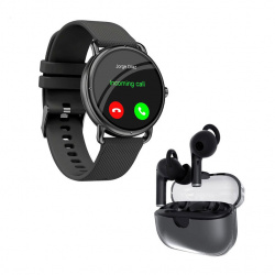 Binden Smartwatch ERA One, Touch, Bluetooth 5.0, Android/iOS, Negro - Incluye Audífonos One Pods Negro 