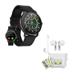 Binden Smartwatch ERA One, Touch, Bluetooth, Android/iOS, Negro - Incluye Audífonos Dark Booster 