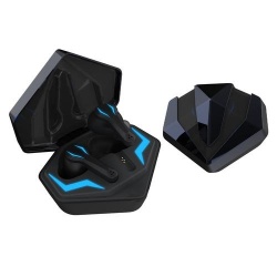 Binden Audífonos Intrauriculares Gamer Gemgame 012, Inalámbrico, Bluetooth, Negro/Azul 