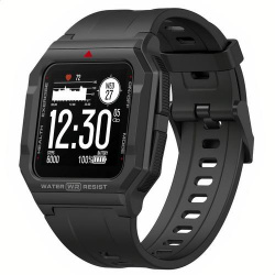 Binden Smartwatch Ares IP68, Touch, Bluetooth 5.1, Android/iOS, Negro - Resistente al Agua 