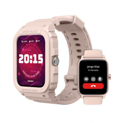 Binden Smartwatch ERA XTream X1, Touch, Bluetooth 5.0, Android/iOS, Rosa - Incluye Correa Extra 