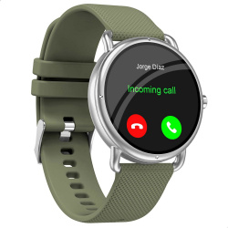 Binden Smartwatch ERA One, Touch, Bluetooth 5.0, Android/iOS, Verde - Resistente al Agua 