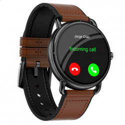 Binden Smartwatch ERA One, Touch, Bluetooth 5.0, Android/iOS, Café/Negro - Resistente al Agua 