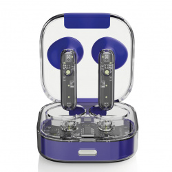 Binden Audífonos Intrauriculares con Micrófono Onepops Funky, Inalámbrico, Bluetooth, Azul 