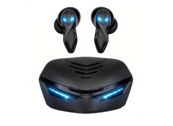 Binden Audífonos Intrauriculares Gamer con Micrófono Dark Predator, Inalámbrico, Bluetooth 5.1, Negro/Azul 